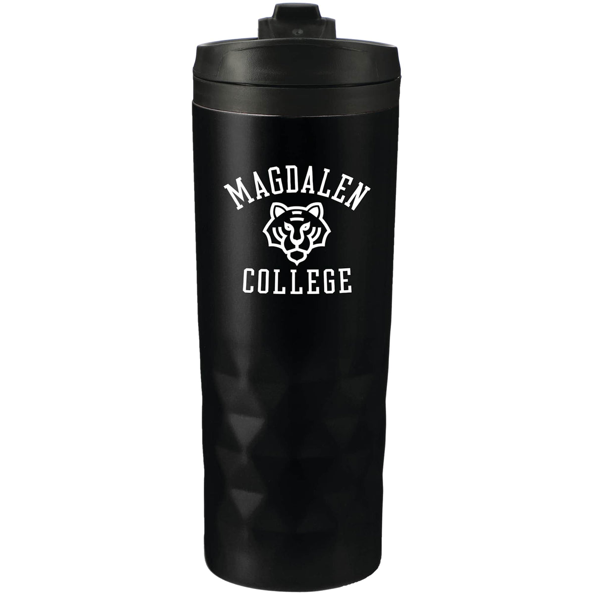 Kappa Insulated Tumbler with Slide Lid, 16 oz - Black - Front