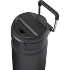 Kara Insulated Bottle with Swivel Lid in Recycled Steel, 24 oz Laser Engraving - Black - Detail 3