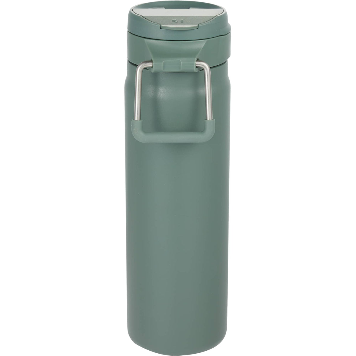 Kara Insulated Bottle with Swivel Lid in Recycled Steel, 24 oz - Sage - Back