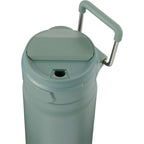 Kara Insulated Bottle with Swivel Lid in Recycled Steel, 24 oz - Sage - Detail 4