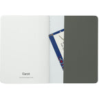 Karst Stone Paper Pocket Journal, 4.1 x 5.8 Inches - Gray - Front 3