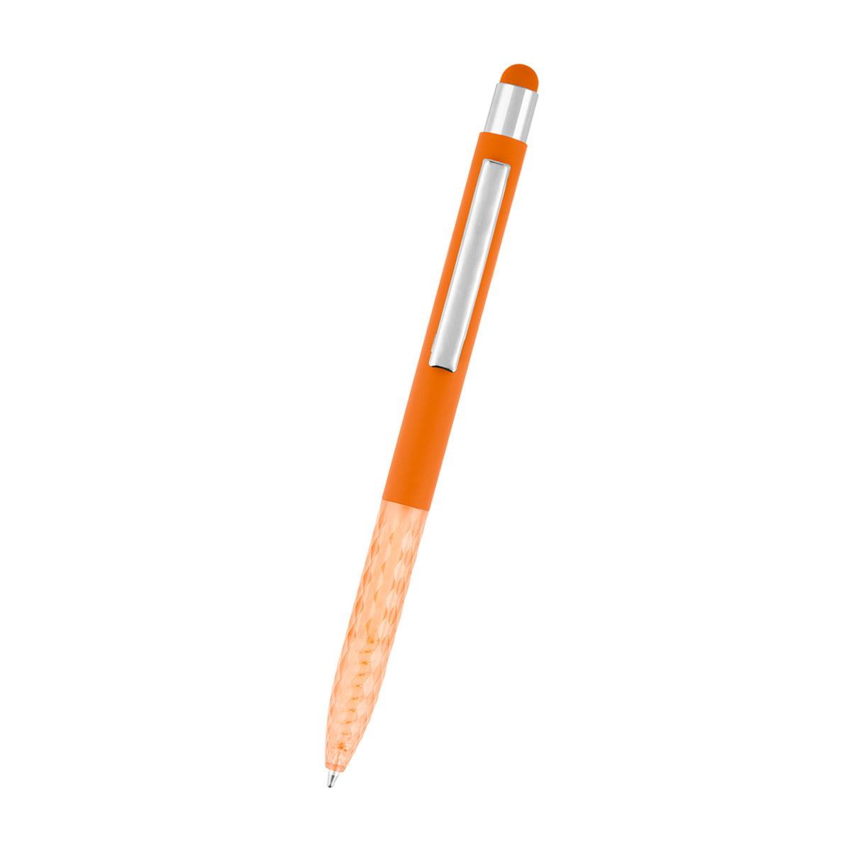 Kelsey Stylus Pen in Recycled Aluminum - Orange - Front
