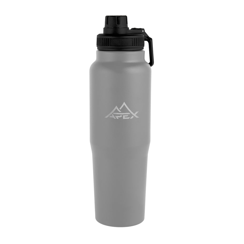 Kerry Recycled Stainless Steel Bottle, 30 oz - Gray - Laser Engraving