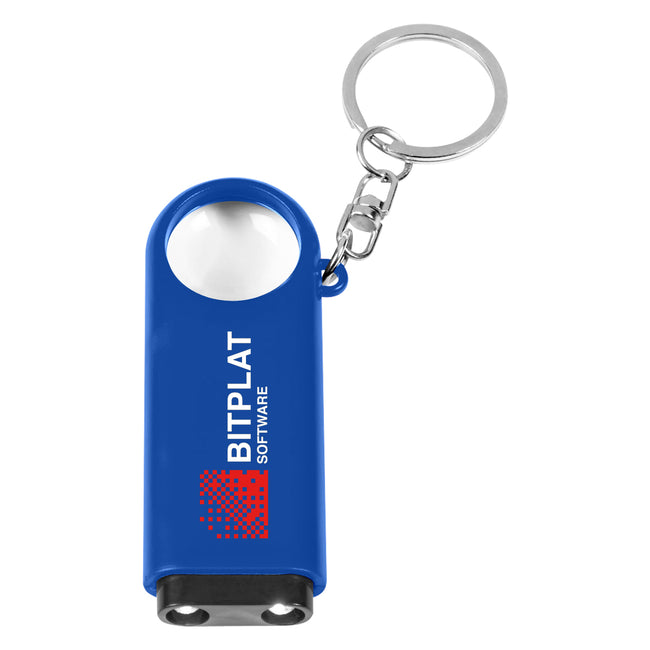 Keychain with Magnifier and LED Light