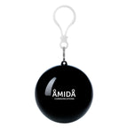 Keychain with Rain Poncho in a Ball - Black - Pad Print