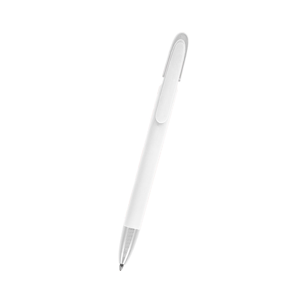 Kinsley Pen in Recycled ABS - White - Front