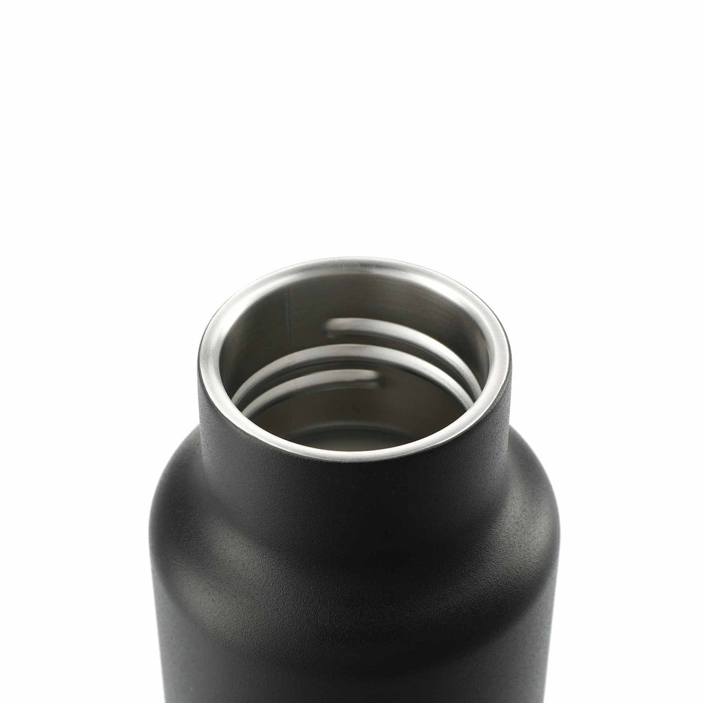 Klean Kanteen Eco Insulated Classic with Loop Cap, 20 oz - Black - Right Angle 2