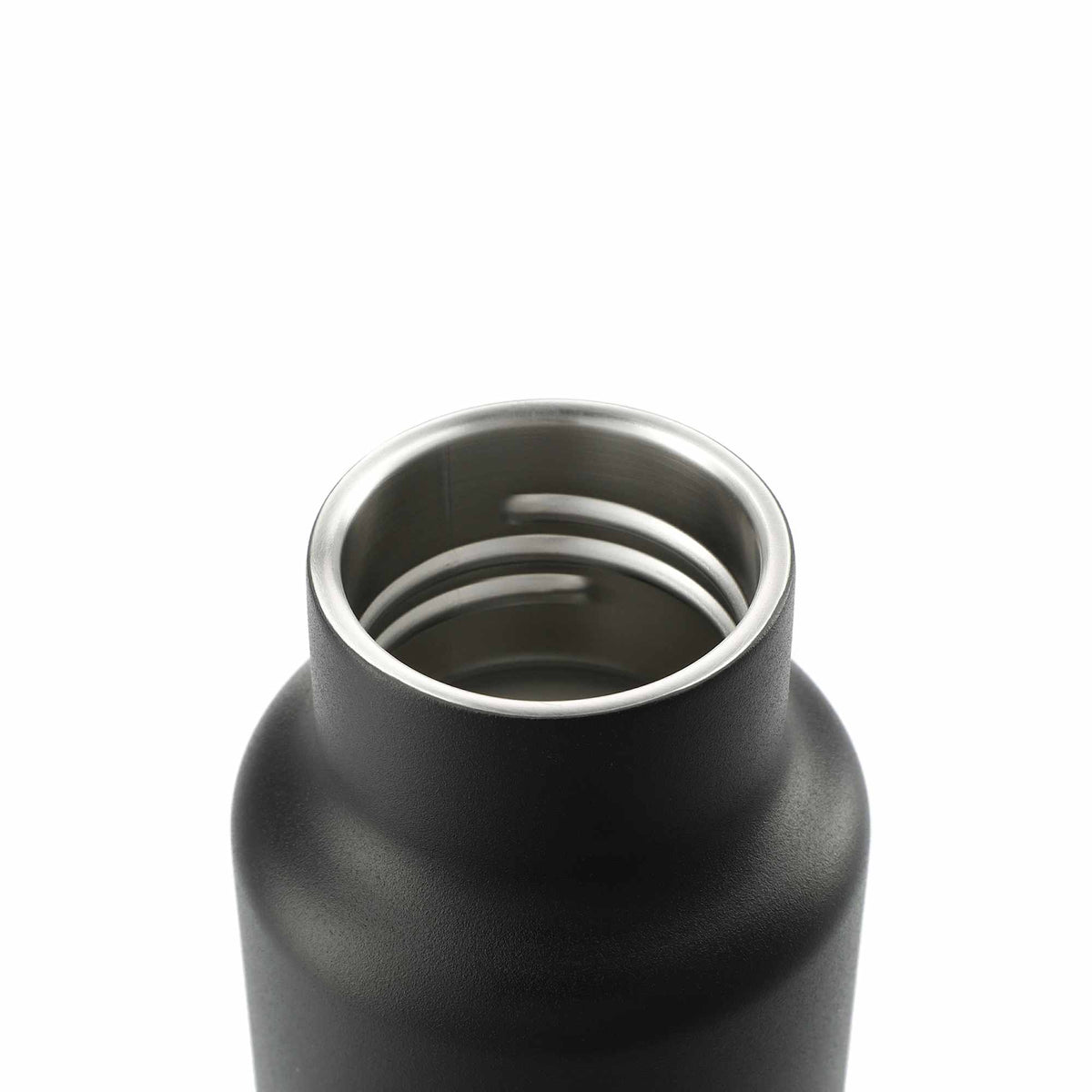 Klean Kanteen Eco Insulated Classic with Loop Cap, 20 oz Full Color - Black - Right Angle 2