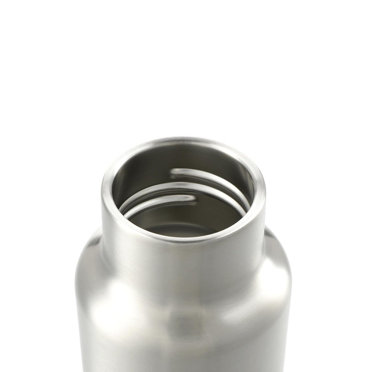 Klean Kanteen Eco Insulated Classic with Loop Cap, 20 oz Laser Engraving - Silver - Right Angle 2