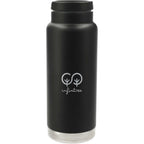 Klean Kanteen Eco TKWide with Loop Cap, 32 oz Full Color - Black - Front