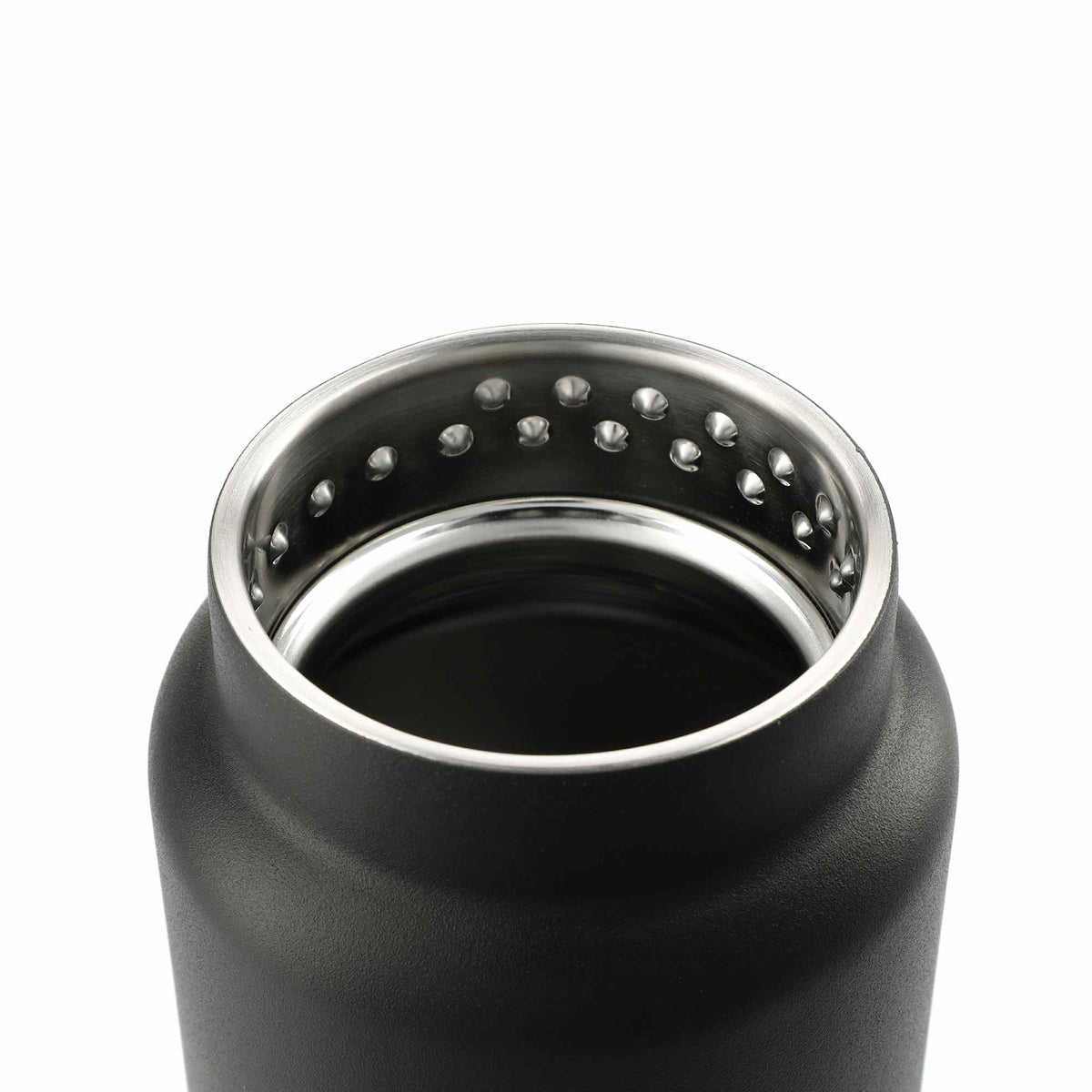 Klean Kanteen Eco TKWide with Loop Cap, 32 oz Full Color - Black - Right Angle 2