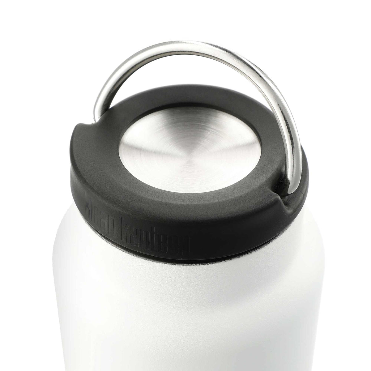 Klean Kanteen Eco TKWide with Loop Cap, 32 oz Full Color - White - Right Angle