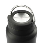 Klean Kanteen Eco TKWide with Loop Cap, 32 oz Laser Engraving - Black - Right Angle