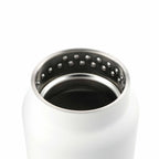 Klean Kanteen Eco TKWide with Loop Cap, 32 oz Laser Engraving - White - Right Angle 2