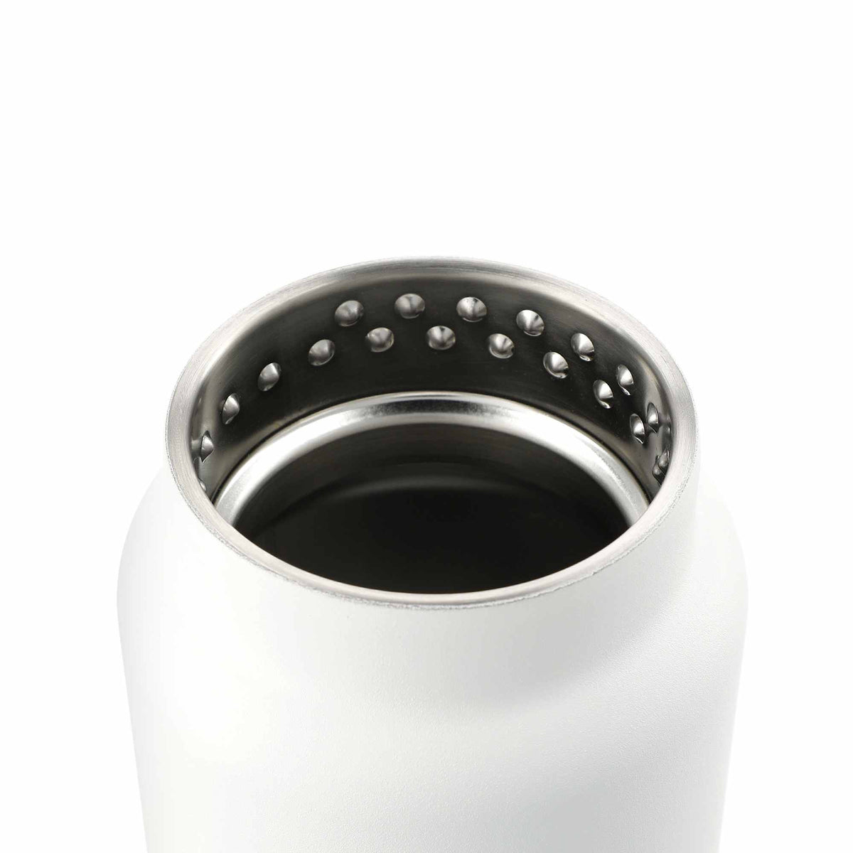 Klean Kanteen Eco TKWide with Loop Cap, 32 oz Laser Engraving - White - Right Angle 2