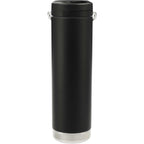 Klean Kanteen Eco TKWide with Straw Twist Cap, 20 oz Full Color - Black - Back