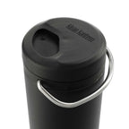 Klean Kanteen Eco TKWide with Straw Twist Cap, 20 oz Full Color - Black - Right Angle