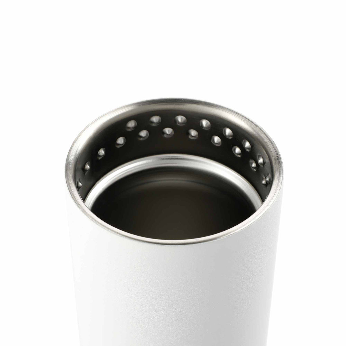 Klean Kanteen Eco TKWide with Straw Twist Cap, 20 oz Laser Engraving - White - Right Angle 3