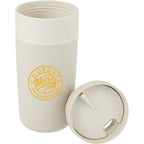 Kona Recycled Tumbler with Swivel Lid, 16 oz - Taupe - Detail