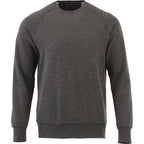 Kruger Fleece Crewneck Sweatshirt for Men Embroidery - Heather Dark Charcoal - Front Flat