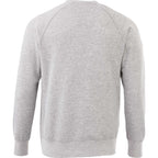 Kruger Fleece Crewneck Sweatshirt for Men Embroidery - Heather Grey - Back Flat