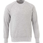 Kruger Fleece Crewneck Sweatshirt for Men Embroidery - Heather Grey - Front Flat