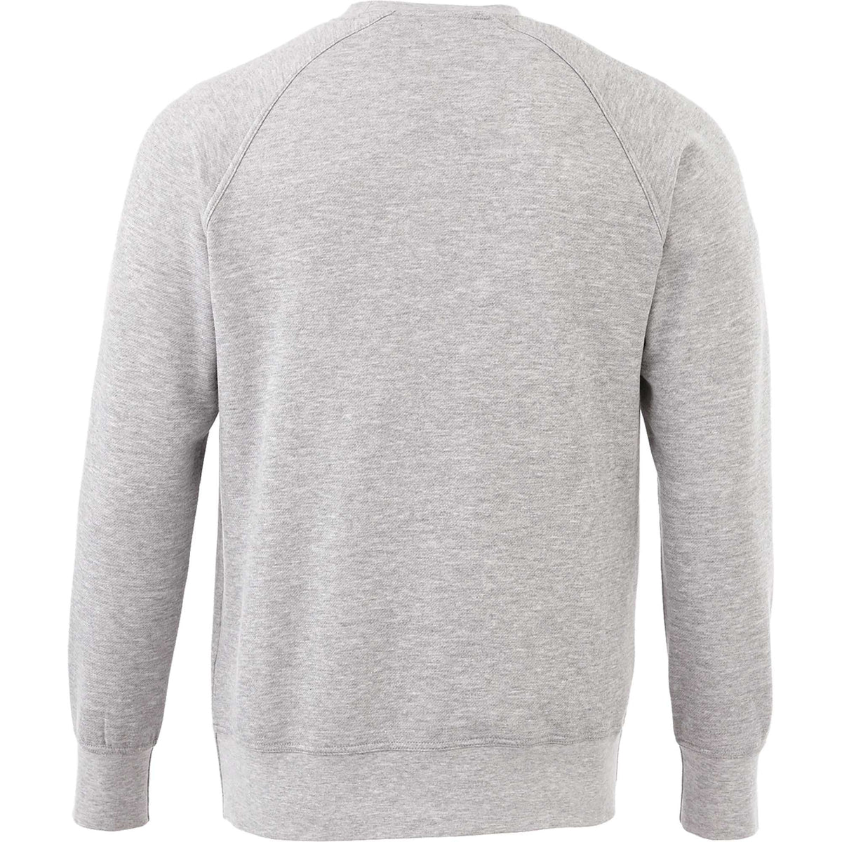 Kruger Fleece Crewneck Sweatshirt for Men Embroidery - Heather Grey Secondary - Back
