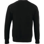 Kruger Fleece Crewneck Sweatshirt for Men Transfer - Black - Back Flat