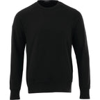 Kruger Fleece Crewneck Sweatshirt for Men Transfer - Black - Front Flat