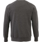 Kruger Fleece Crewneck Sweatshirt for Men Transfer - Heather Dark Charcoal - Back Flat