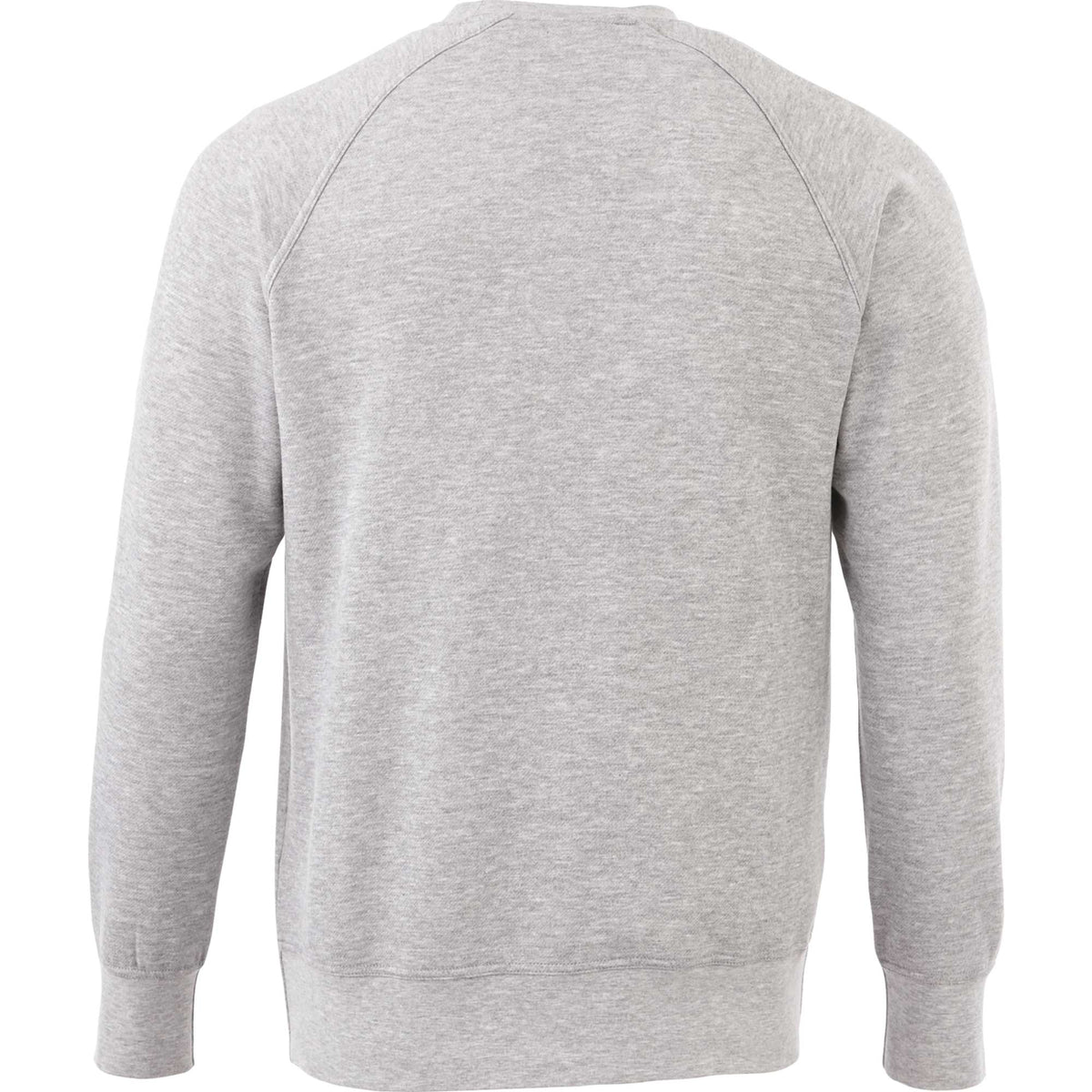 Kruger Fleece Crewneck Sweatshirt for Men Transfer - Heather Grey - Back Flat
