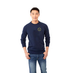 Kruger Fleece Crewneck Sweatshirt for Men Transfer - Vintage Navy - Front On Model