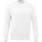 Kruger Fleece Crewneck Sweatshirt for Men Transfer - White - Front Flat