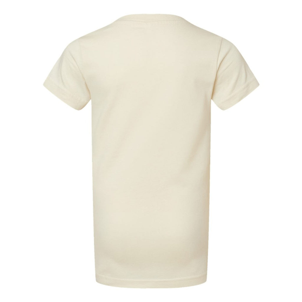LAT Girls' Fine Jersey Tee - Natural - Back