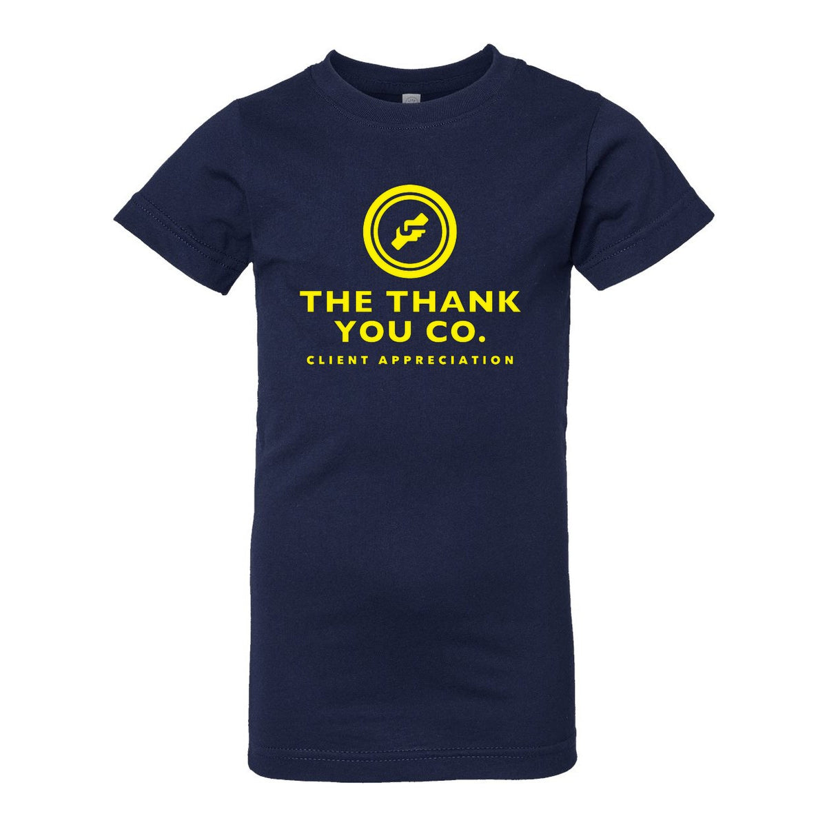 LAT Girls' Fine Jersey Tee - Navy - Front
