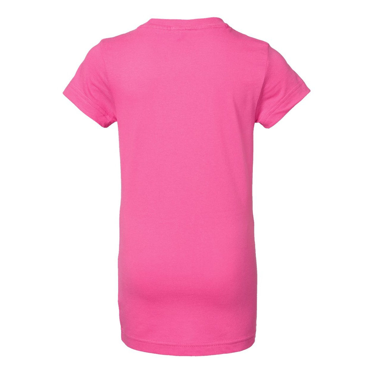 LAT Girls' Fine Jersey Tee - Raspberry - Back