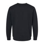 LAT Unisex Elevated Fleece Crewneck Sweatshirt Full Color - Black - Back