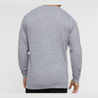 LAT Unisex Elevated Fleece Crewneck Sweatshirt Full Color - Heather - On Model Back
