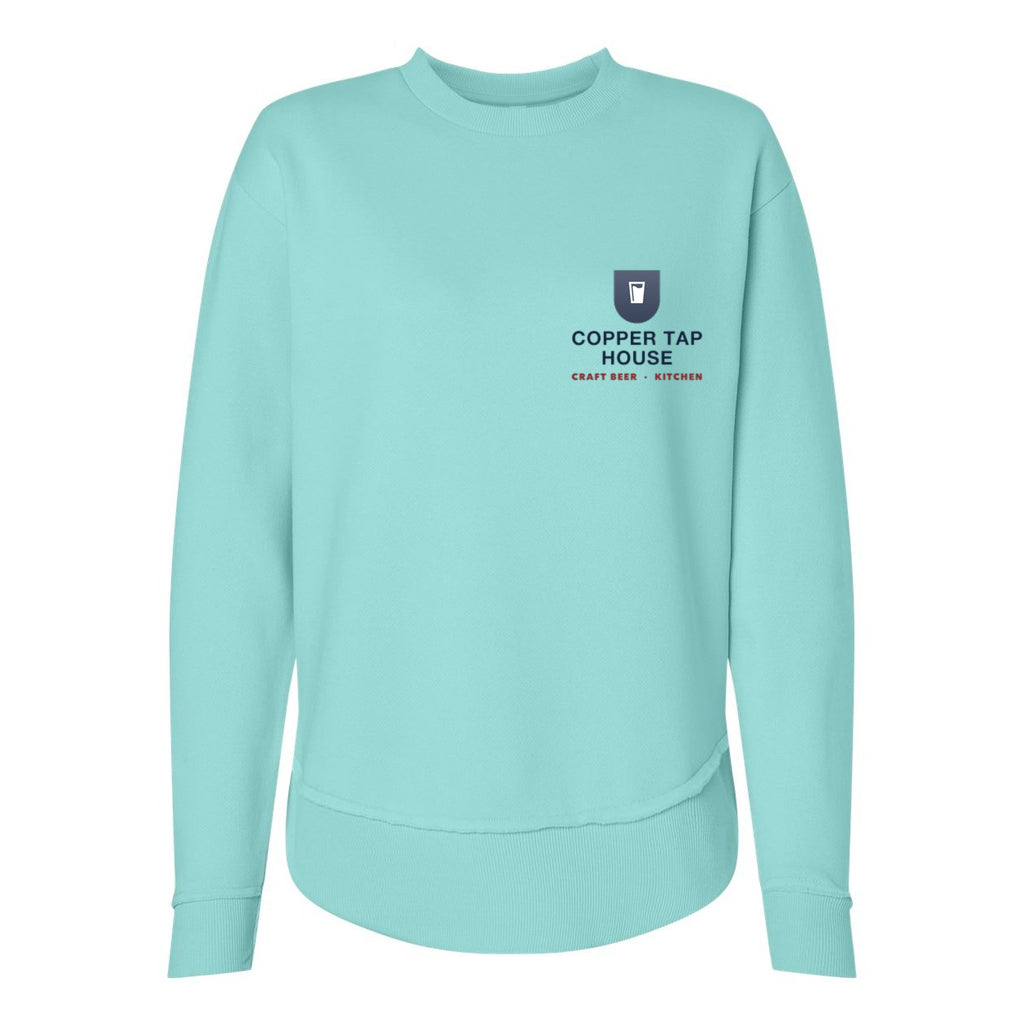 LAT Women's Weekend Crewneck Sweatshirt Full Color - Chill - Front
