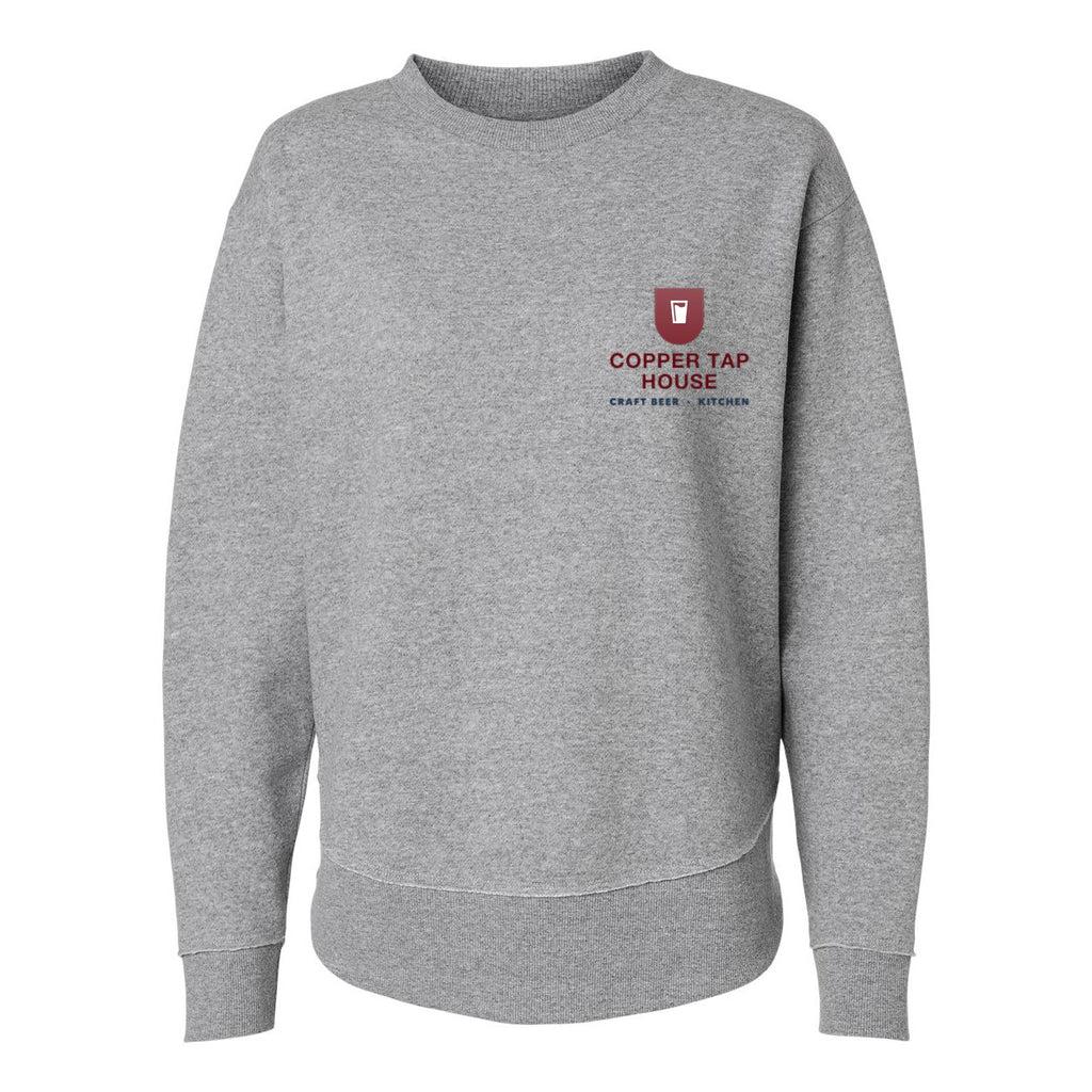 LAT Women's Weekend Crewneck Sweatshirt Full Color - Heather - Front