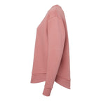 LAT Women's Weekend Crewneck Sweatshirt Full Color - Mauvelous - Direct Side