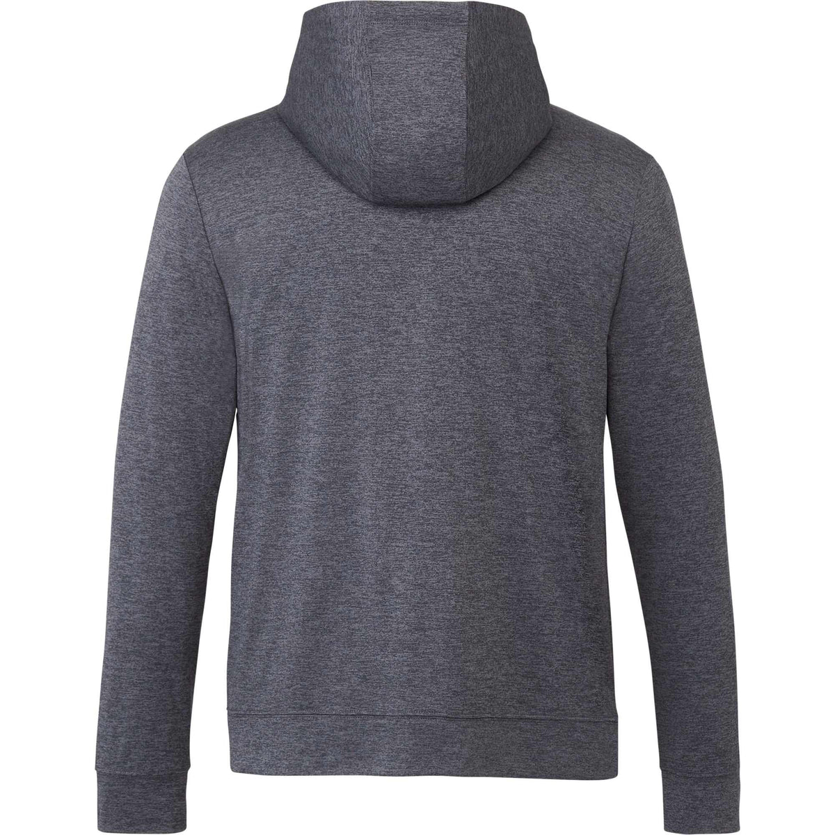 Lavar Eco Knit Pullover Hoodie for Men Embroidery - Heather Dark Charcoal - Back