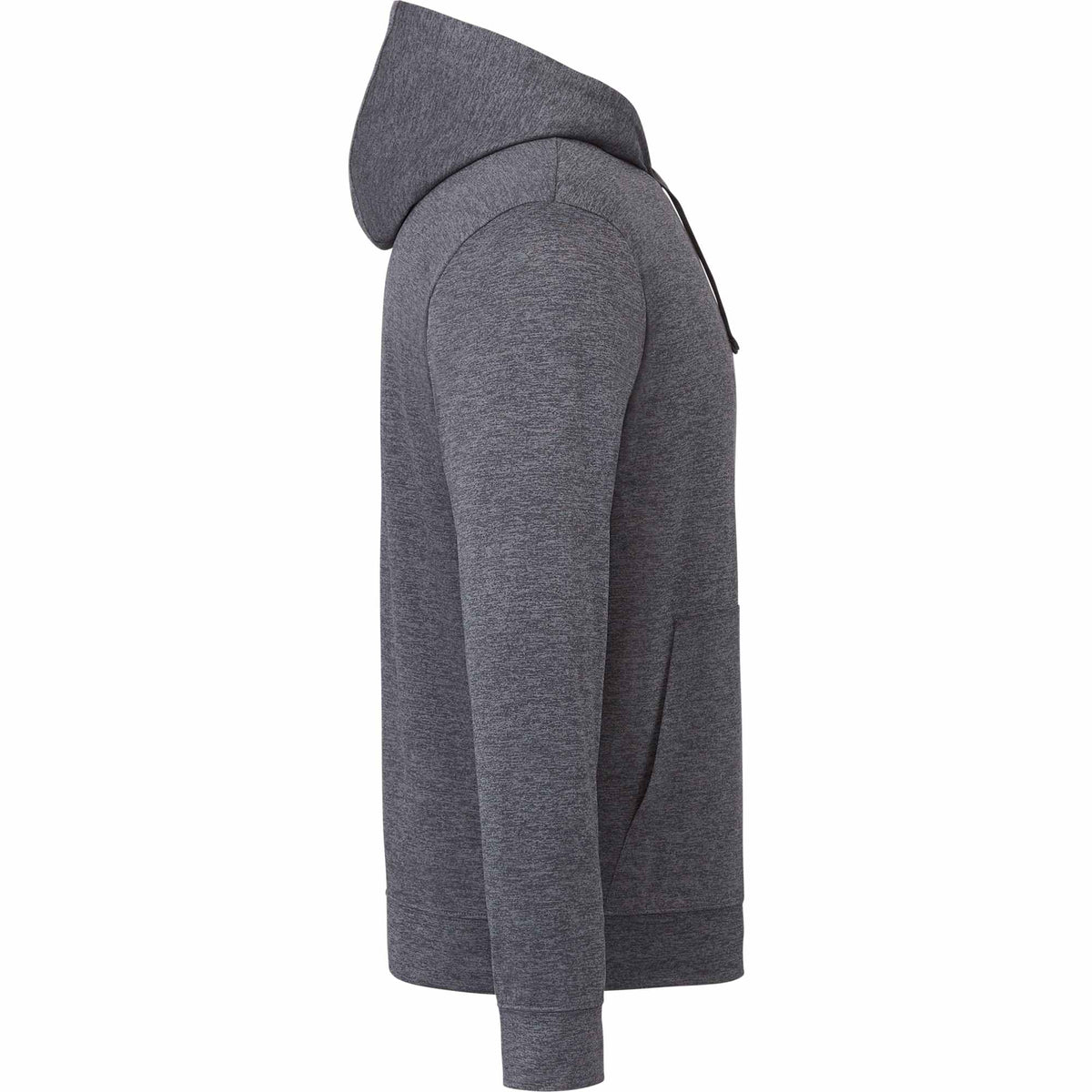 Lavar Eco Knit Pullover Hoodie for Men Transfer - Heather Dark Charcoal - Right Side