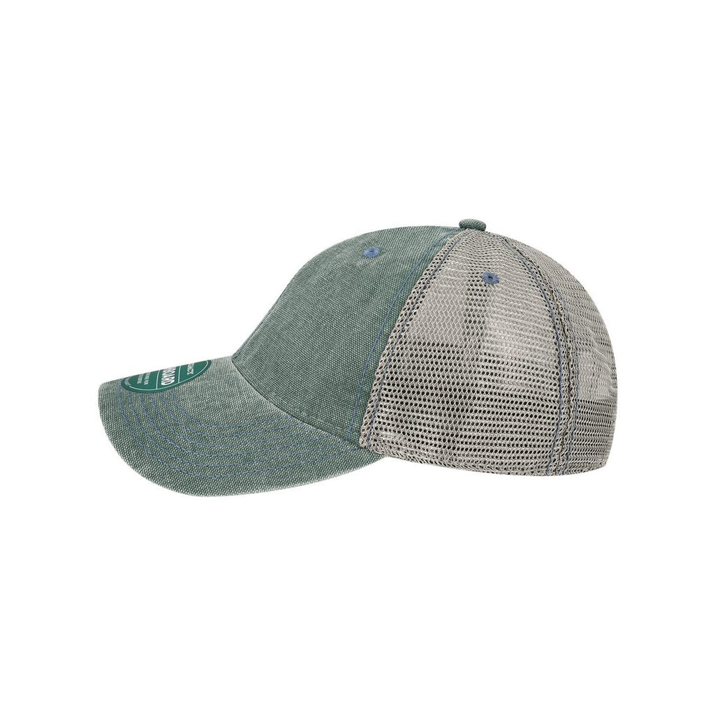 LEGACY Dashboard Trucker Cap Embroidery - Blue Steel/ Grey - Direct Side