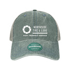 LEGACY Dashboard Trucker Cap Embroidery - Blue Steel/ Grey - Front