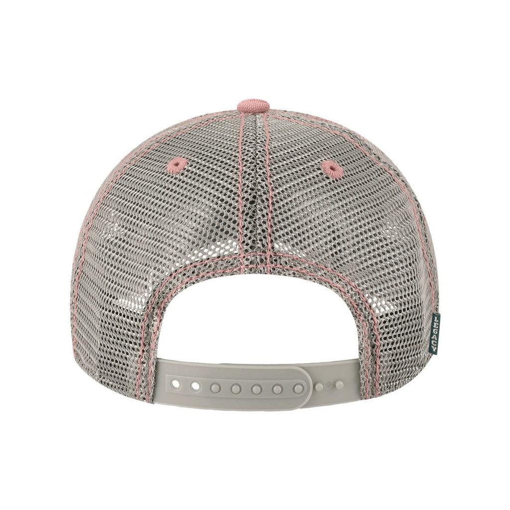 LEGACY Dashboard Trucker Cap Embroidery - Dusty Rose/ Grey - Back