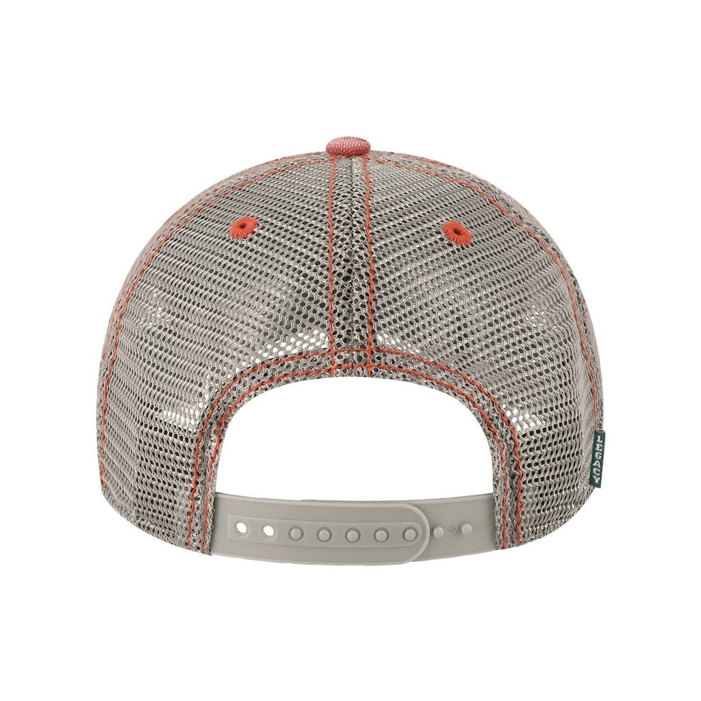 LEGACY Dashboard Trucker Cap Embroidery - Nantucket Red/ Grey - Back