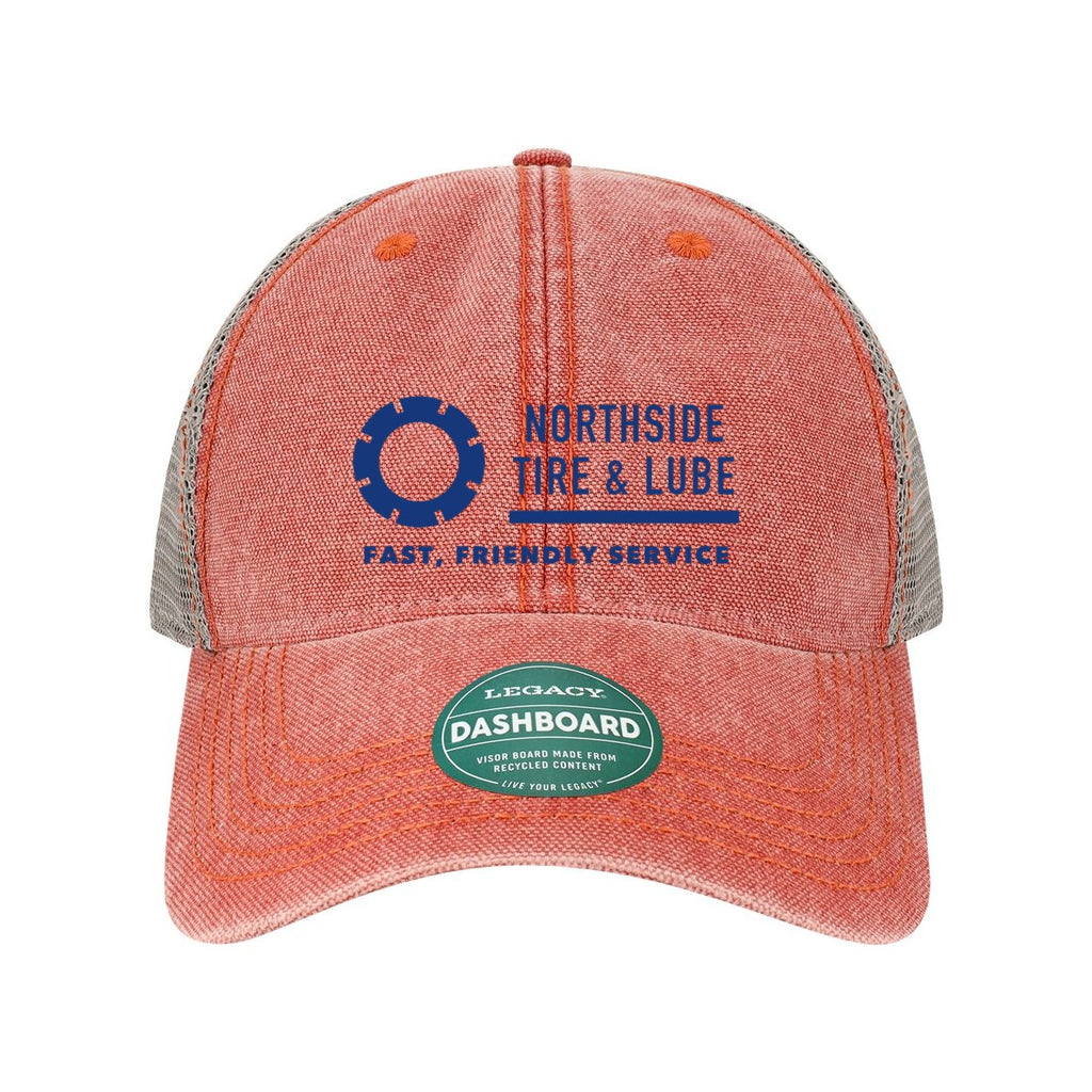 LEGACY Dashboard Trucker Cap Embroidery - Nantucket Red/ Grey - Front