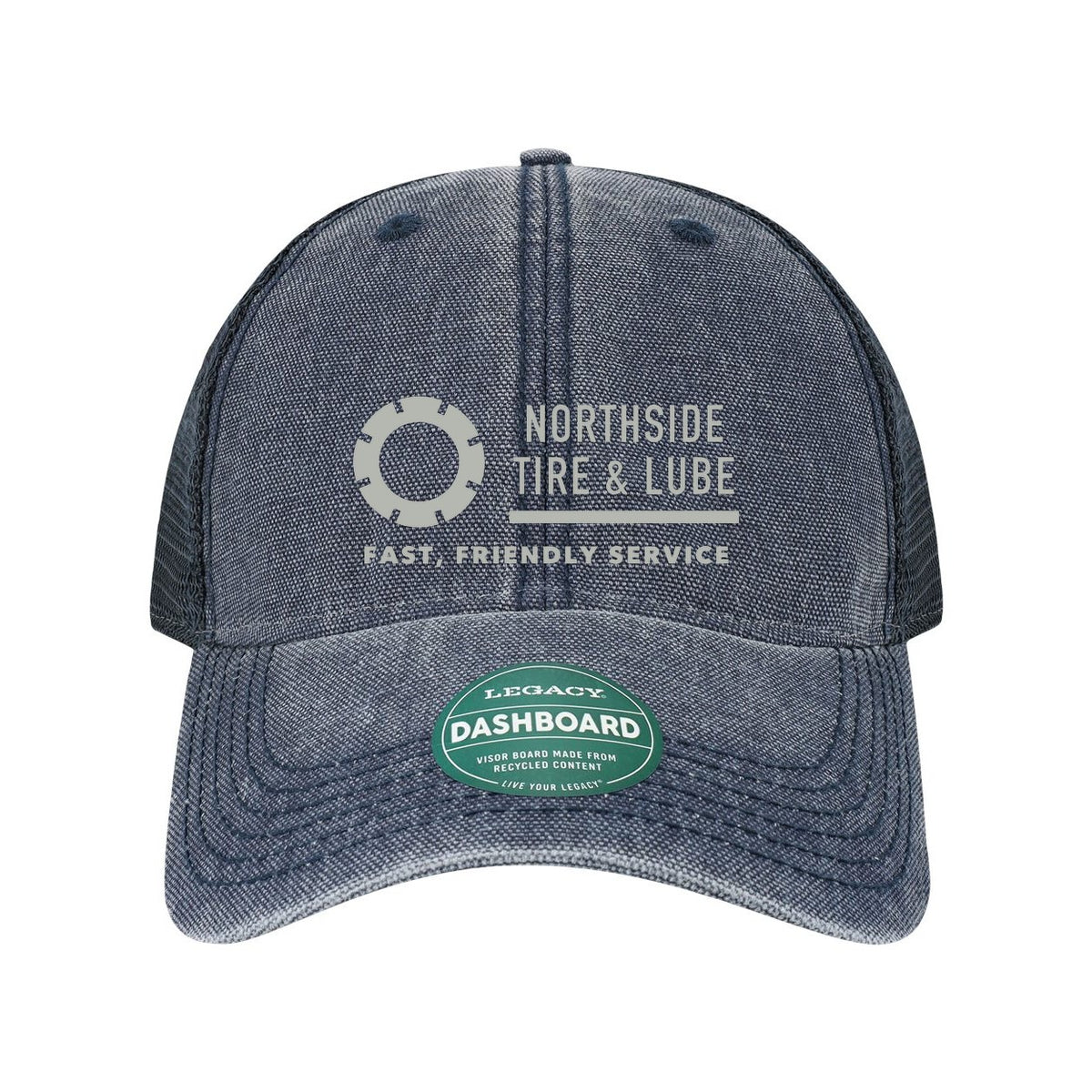 LEGACY Dashboard Trucker Cap Embroidery - Navy - Front