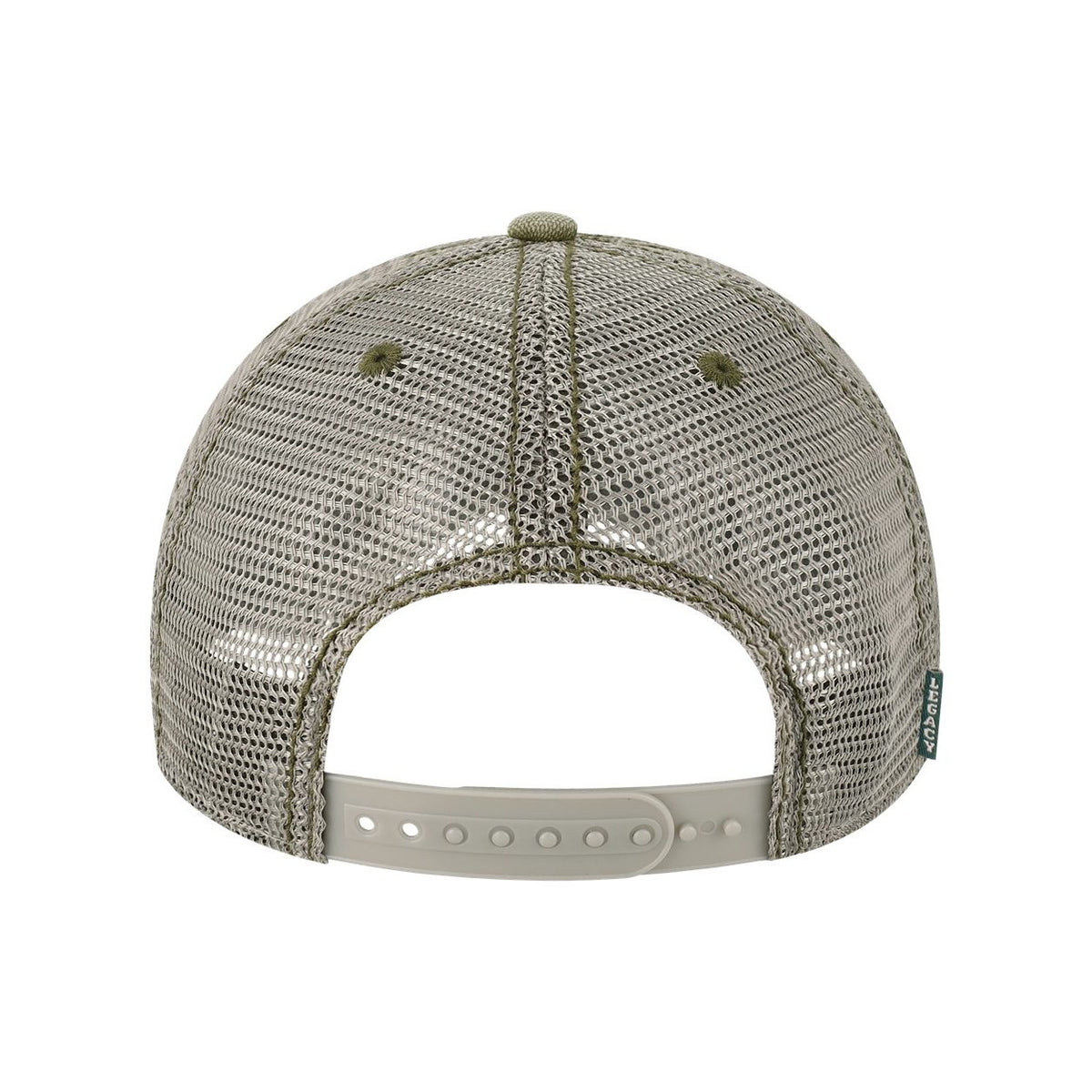 LEGACY Dashboard Trucker Cap Embroidery - Olive/ Grey - Back